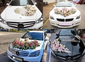 Mẫu trang trí xe hoa cưới đẹp được ưa chuộng